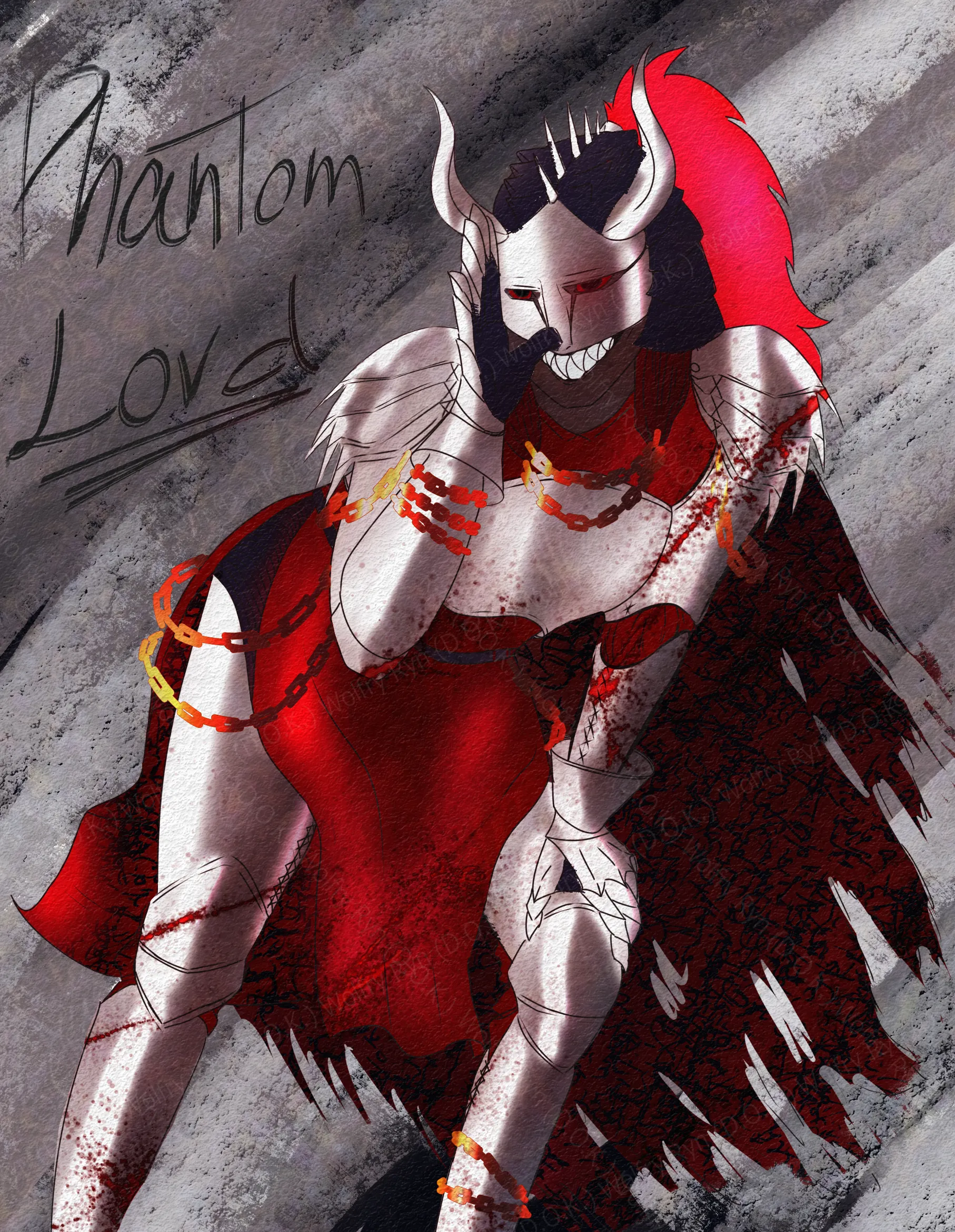 A demon-like knight