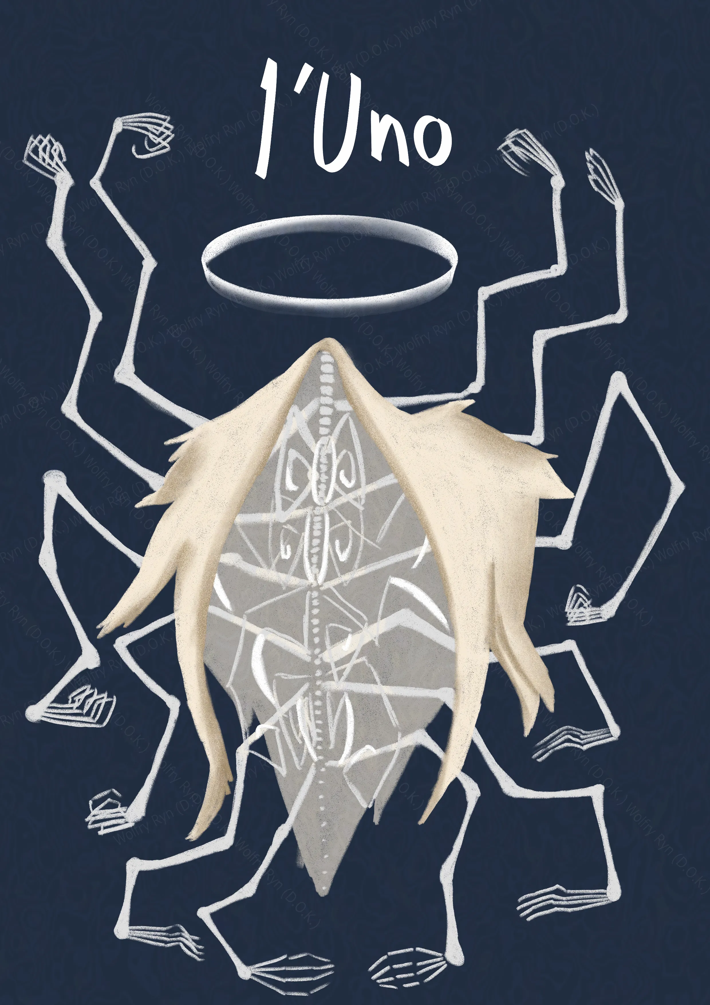 A grotesque creature made from way too many limbs