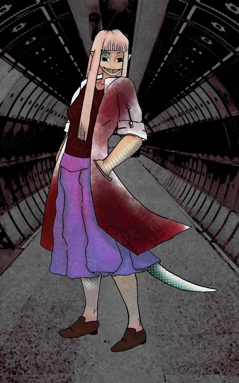 A creepy fish witch
