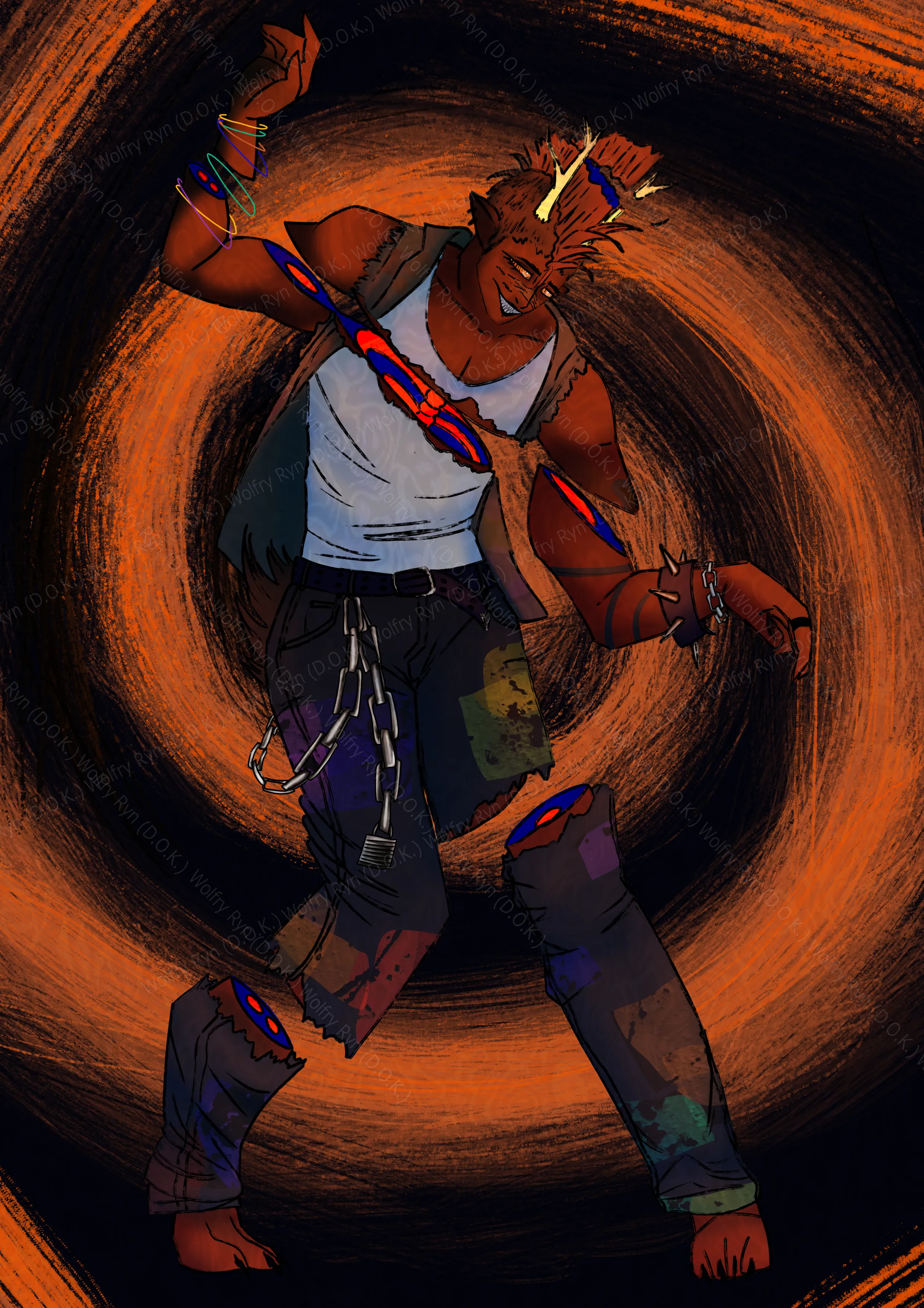 A crumbled punk