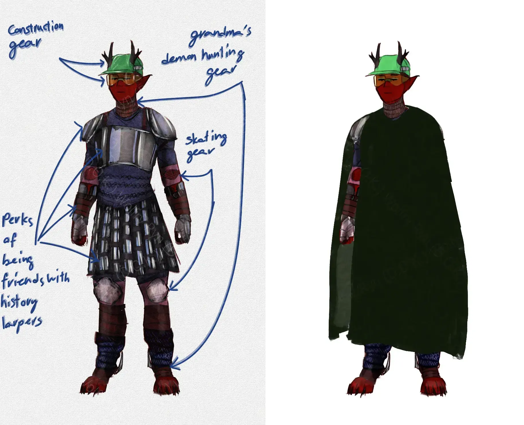 Tove dressed for duel