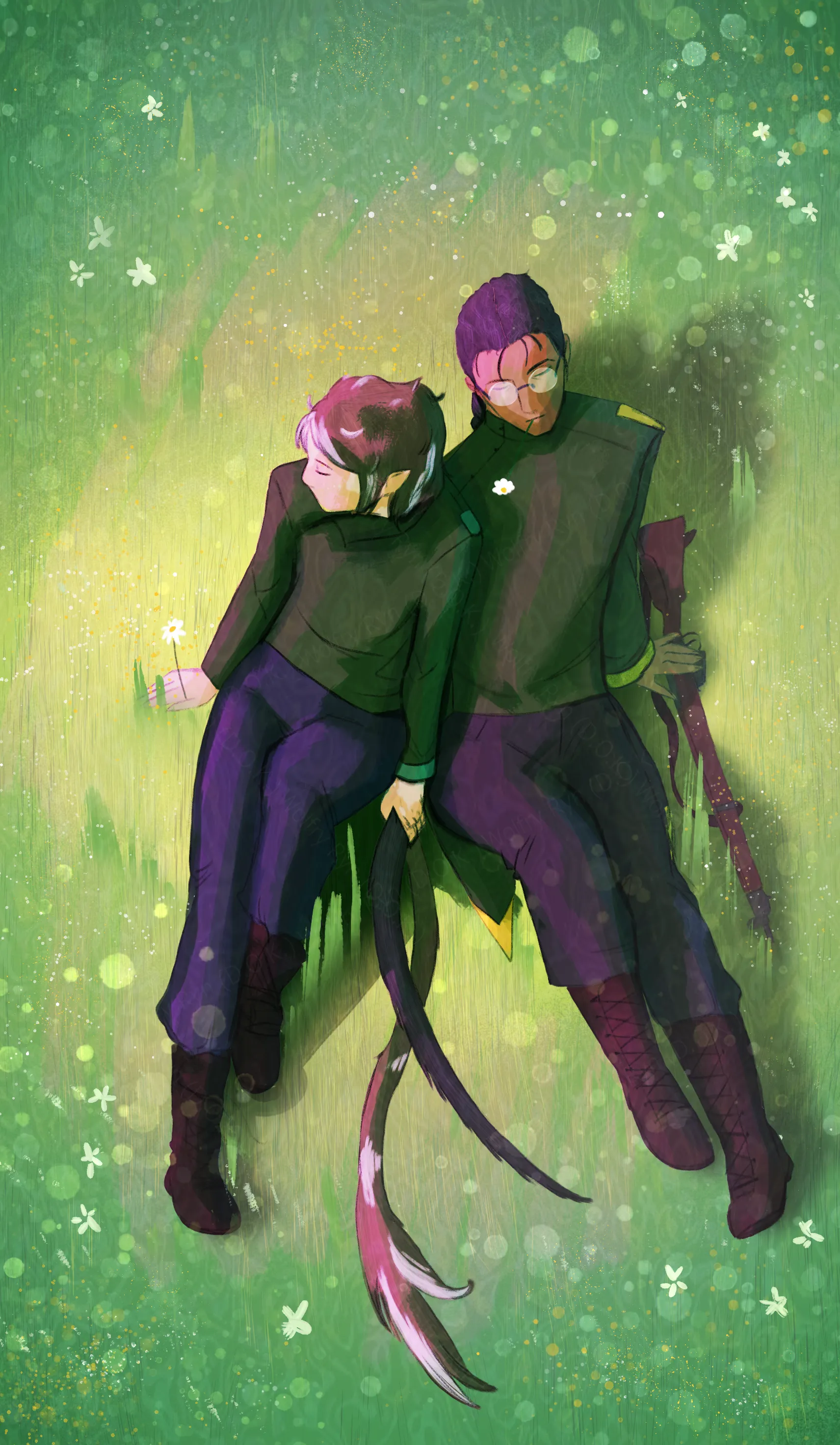 Two soldiers in the field