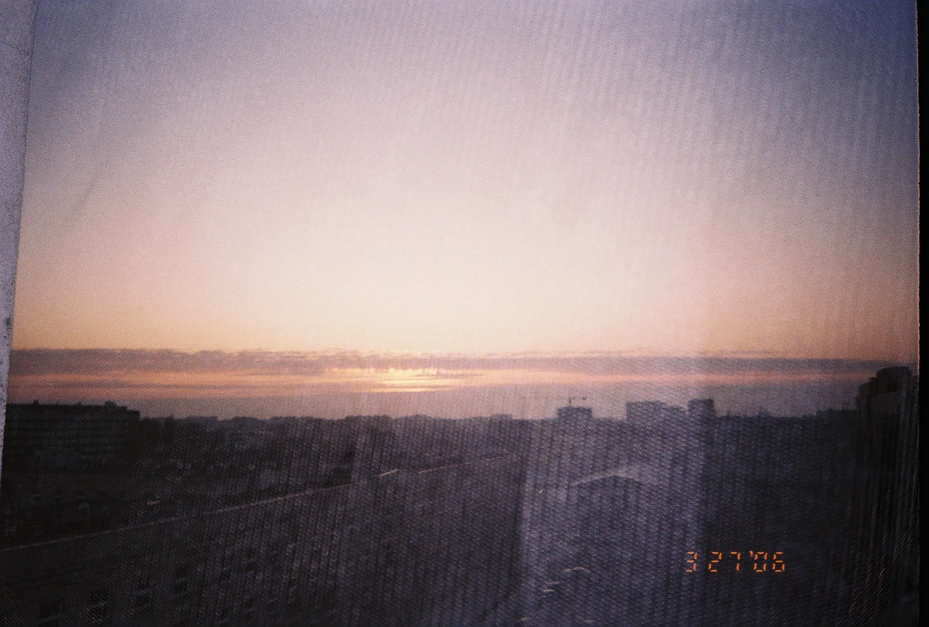 obscured sunset