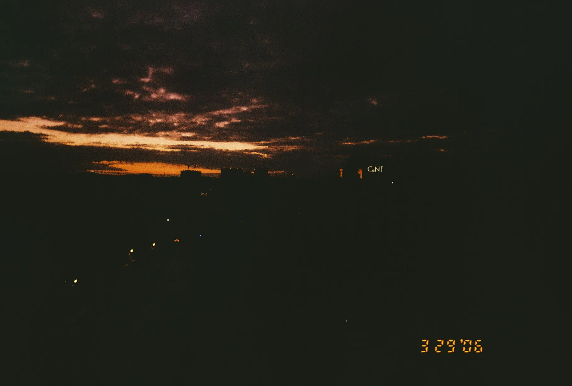 a dramatic sunset