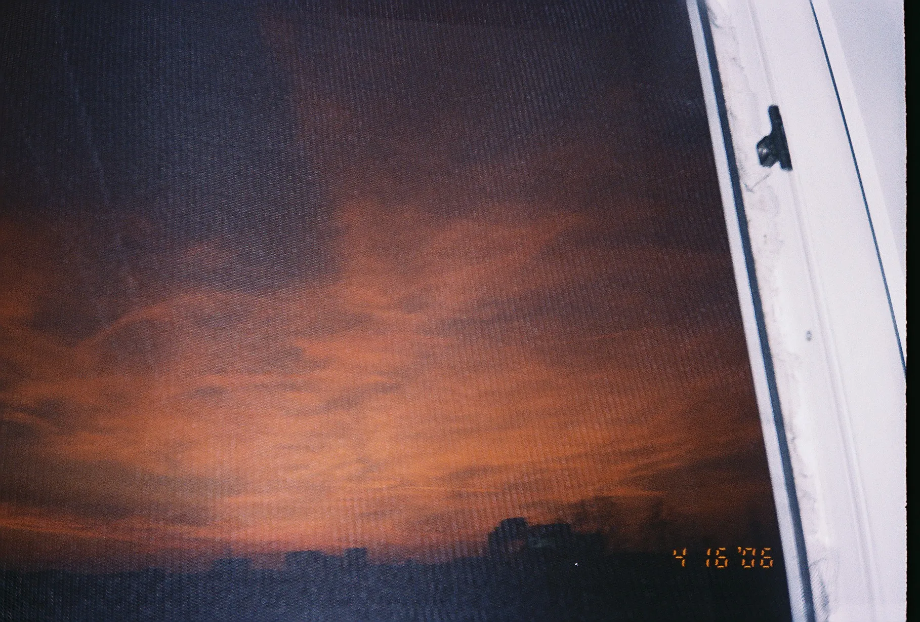 obscured sunset